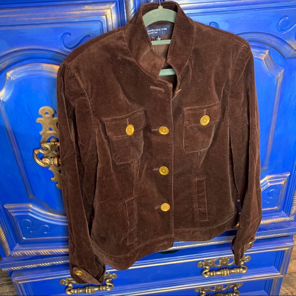 Jones New York Small Stretch Corduroy Jacket - Picture 1 of 3